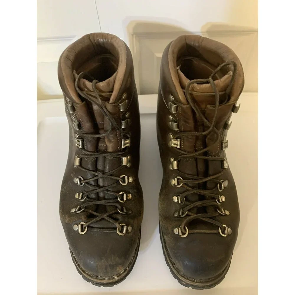 Vintage VASQUE Professional Mountain‎ Hiking Boots Men's 10 1/2 Brown